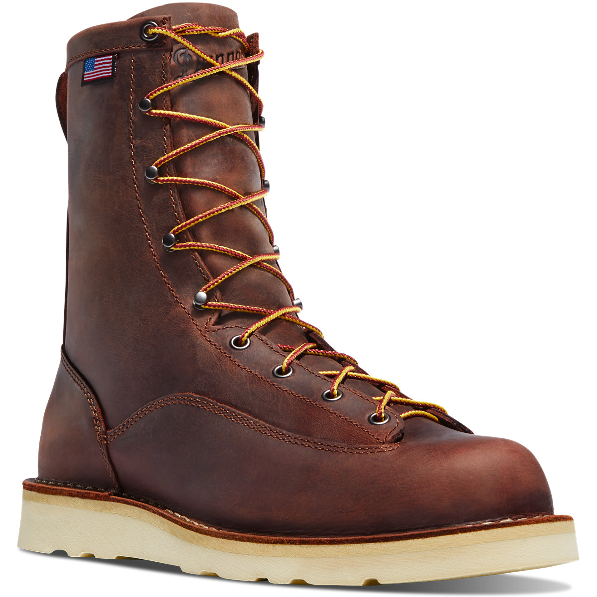 Danner Mens Bull Run 8 Work Boots Brown - VLO841602